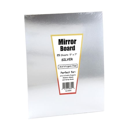 Hygloss Products 5 x 7 in. Mirror Board - 25 Sheets - 3 Each HYG28355-3